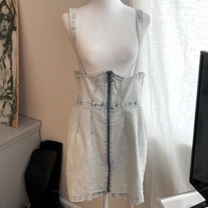 New Denim corset overall dress